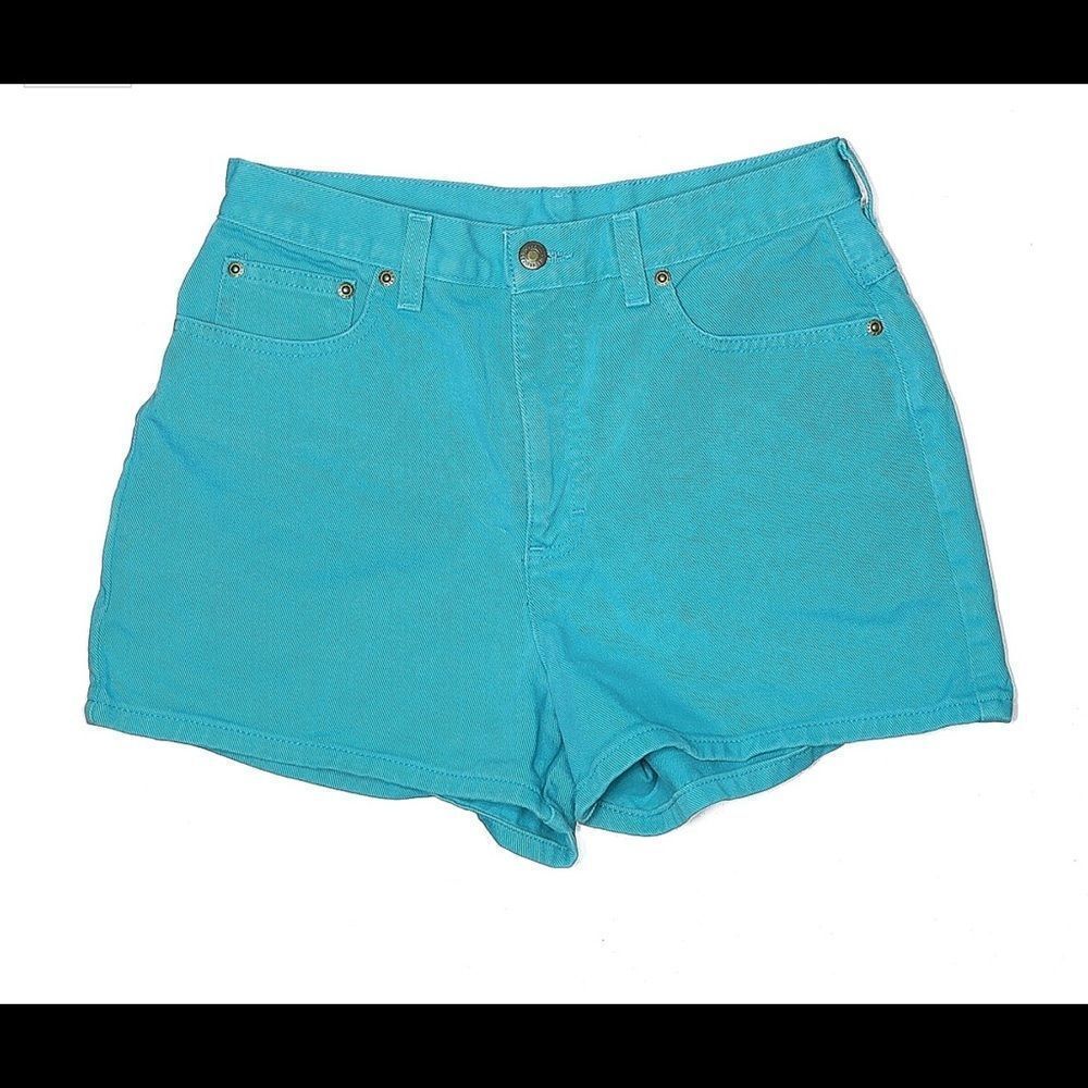 Jeanology Y2K Sz 10 Tiffany Blue Denim Shorts